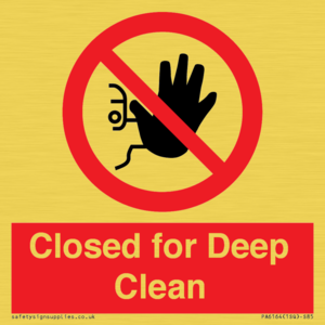 Closed for Deep Clean